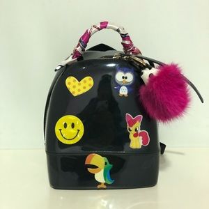 ⛔️SOLD⛔️Cute Black jelly back pack.
